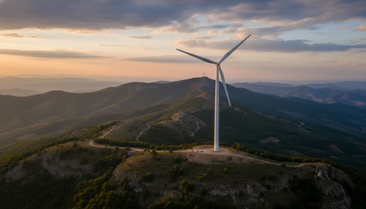 Крупнейшая ВЭС Грузии: установлен первый ветрогенератор