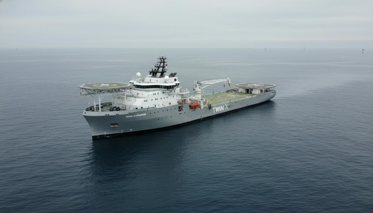 Специализированное судно для обслуживания морских ветропарков в открытом море