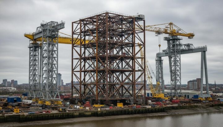 Проект East Anglia TWO: в Британии началось производство морской платформы