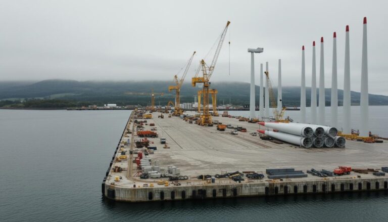Порт Нигг расширяет мощности для обслуживания морской ветроэнергетики