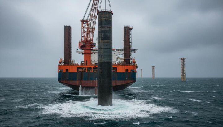 В Северном море завершена установка моносвай для ветропарка Inch Cape