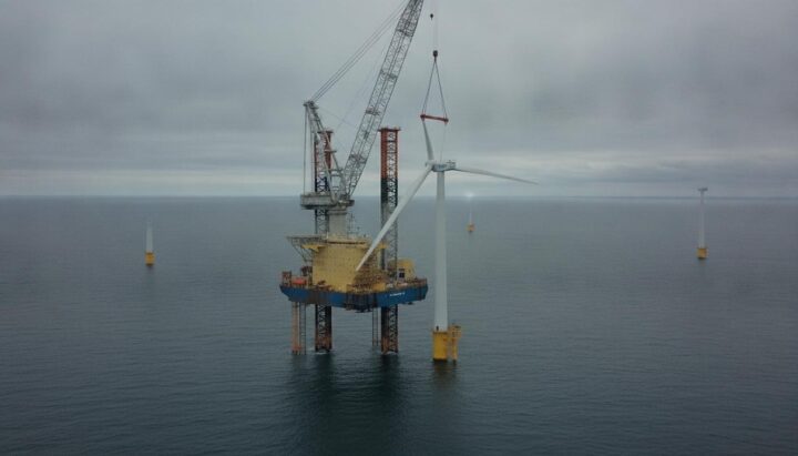 RWE установила половину турбин на шельфовой ветроэлектростанции Thor в Дании