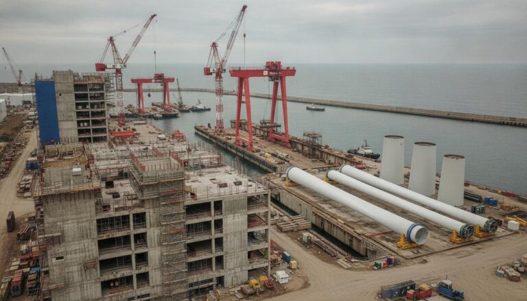Seatrium начала строить британский хаб для обслуживания морских ветропарков