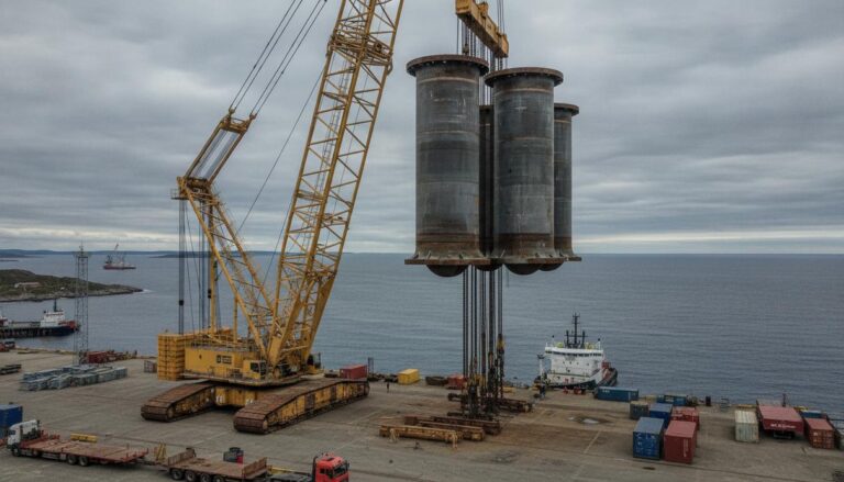 Sarens собрала фундамент плавучего ветряка для газовой платформы Culzean